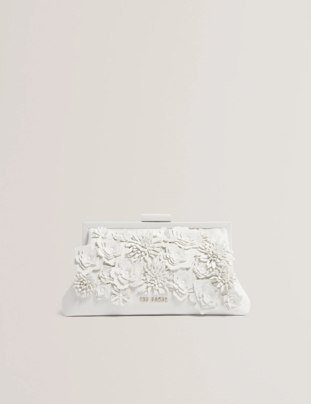 Fiorell Flower 3D Clutch | White